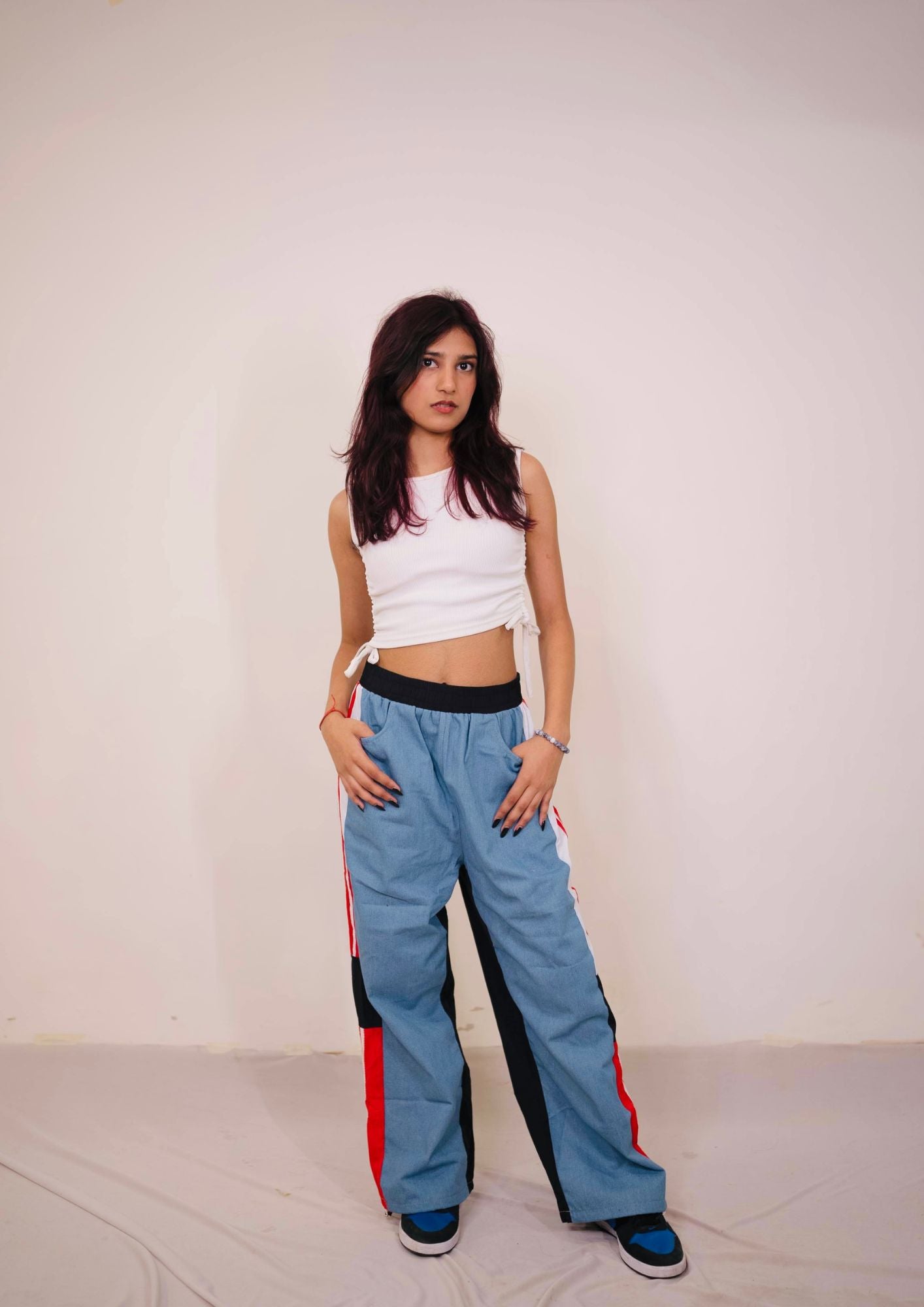 Denim Parachute Joggers
