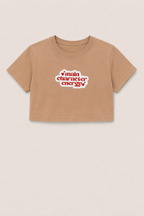 Main Character Energy Crop tee