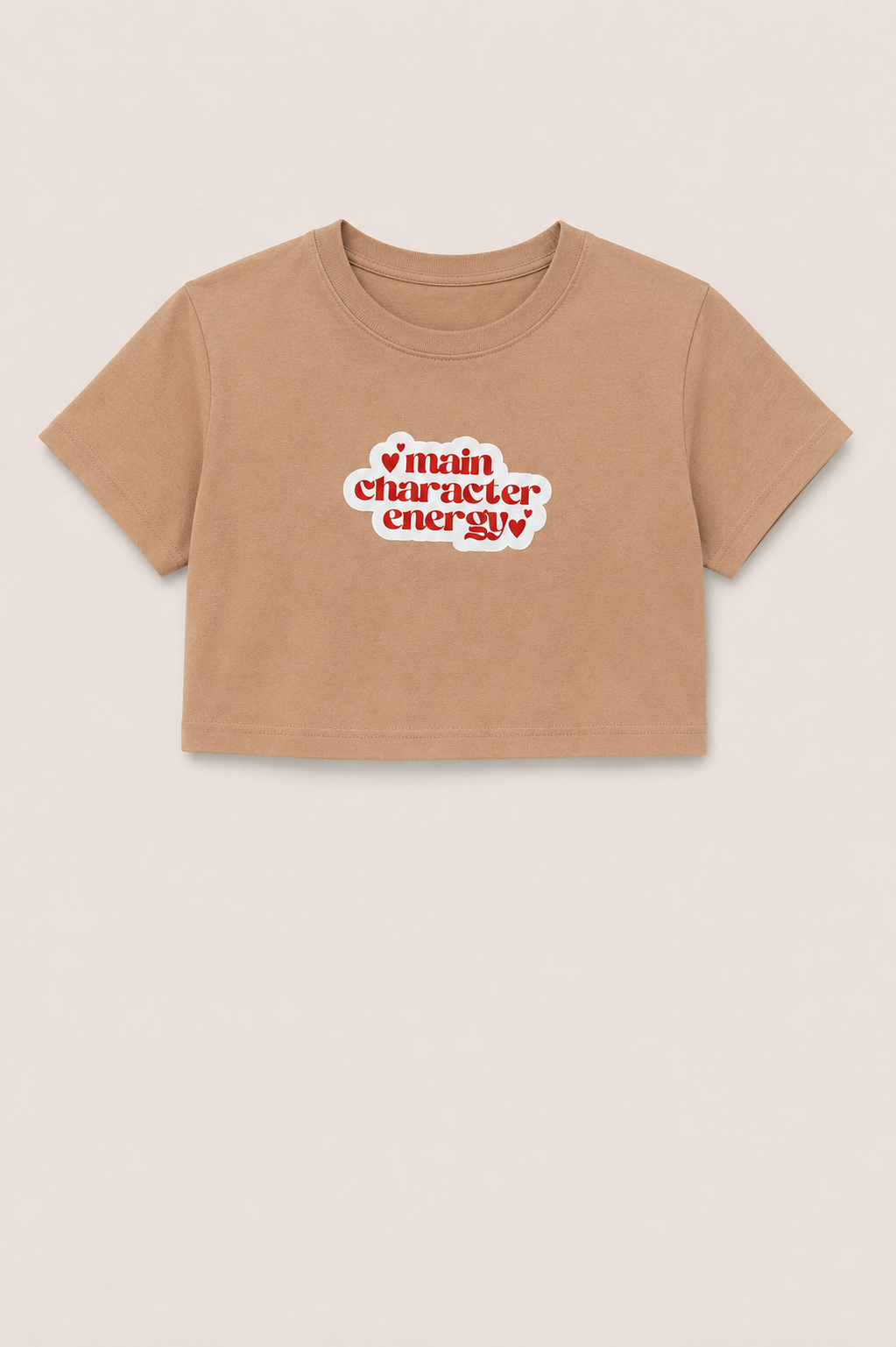 Main Character Energy Crop tee