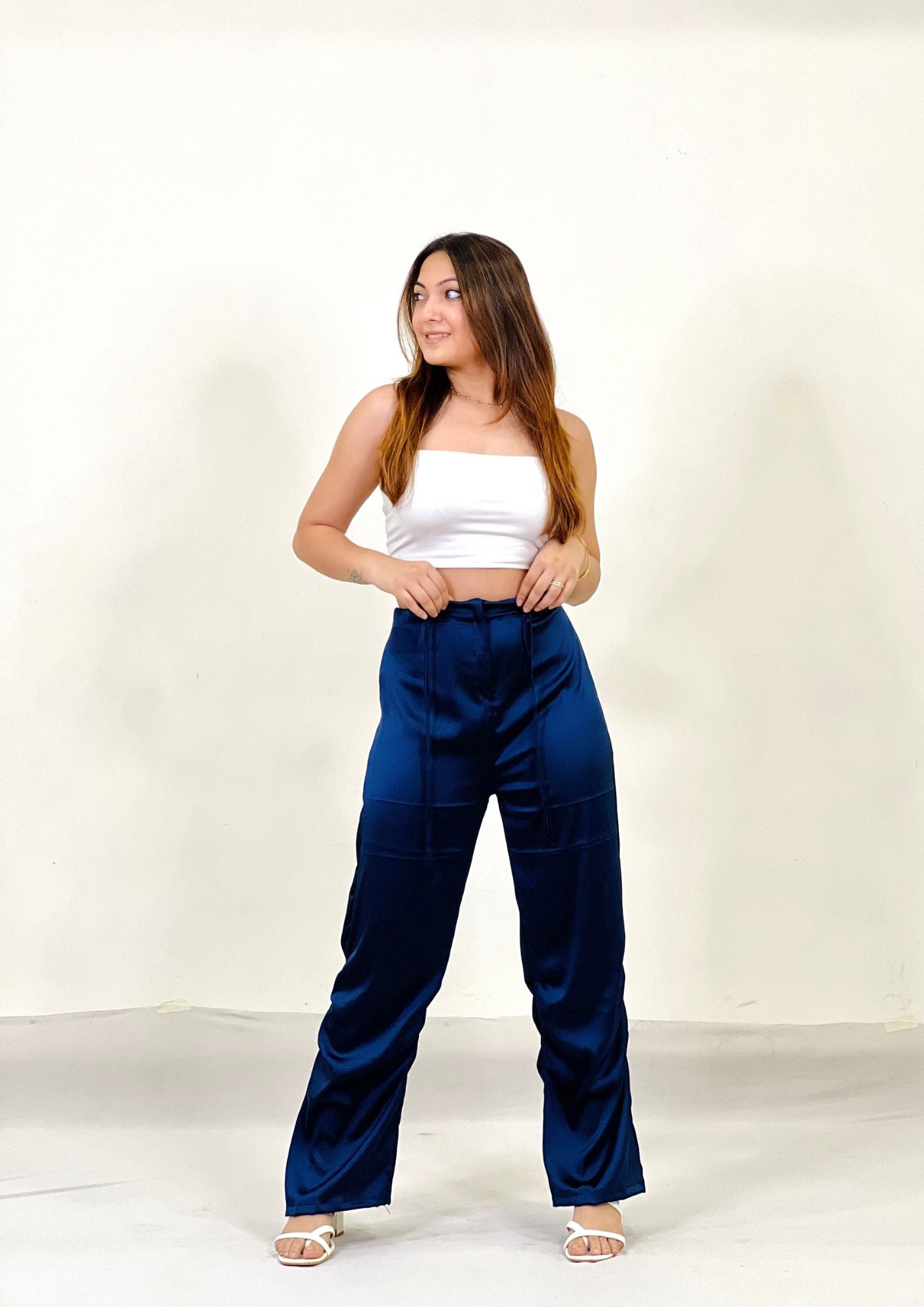 Satin Parachute Pants