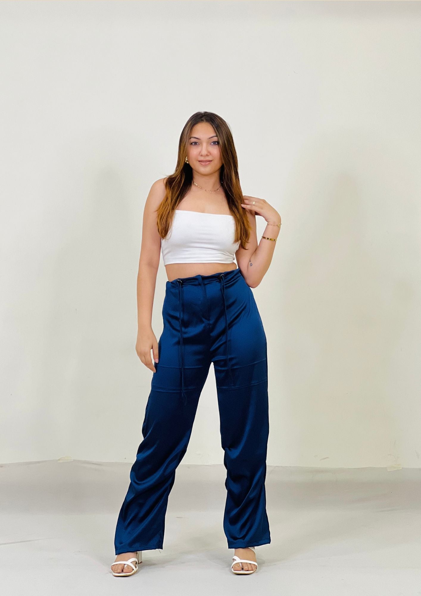 Satin Parachute Pants