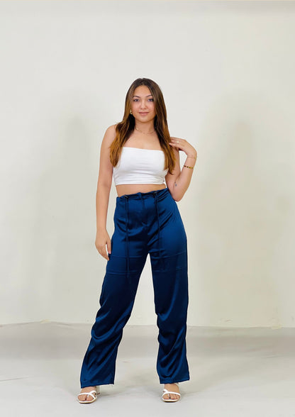 Satin Parachute Pants