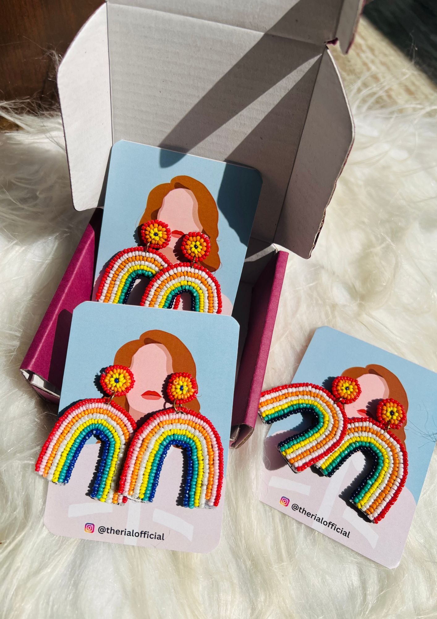 Rainbow Love Earrings