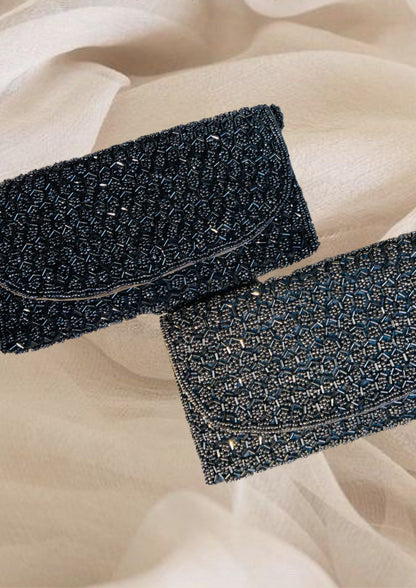 Blue Sequins Sling Bag