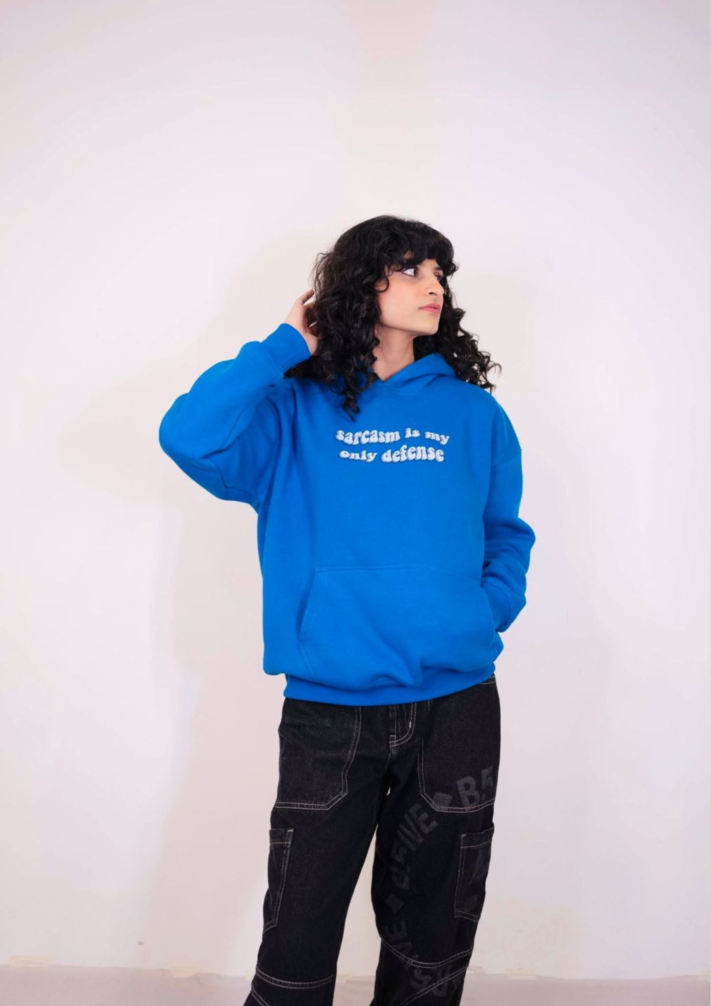 Sarcasm Royal Blue Hoodie