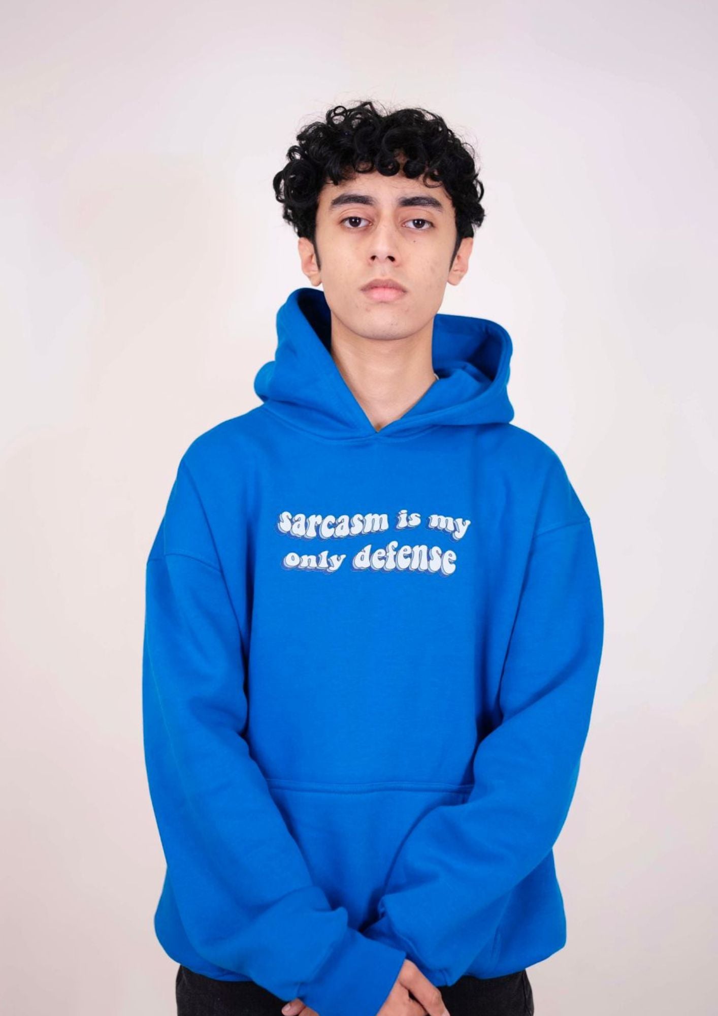 Sarcasm Royal Blue Hoodie