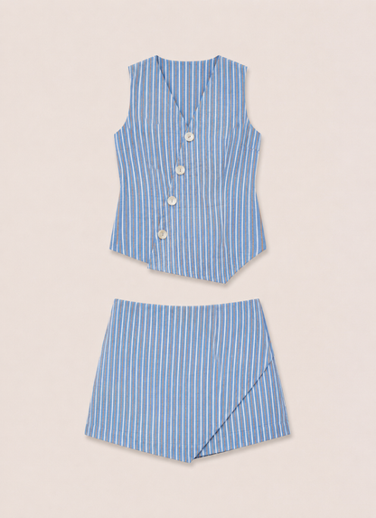 Striped Denim Duo