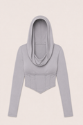 Grey Swagger Hood Top