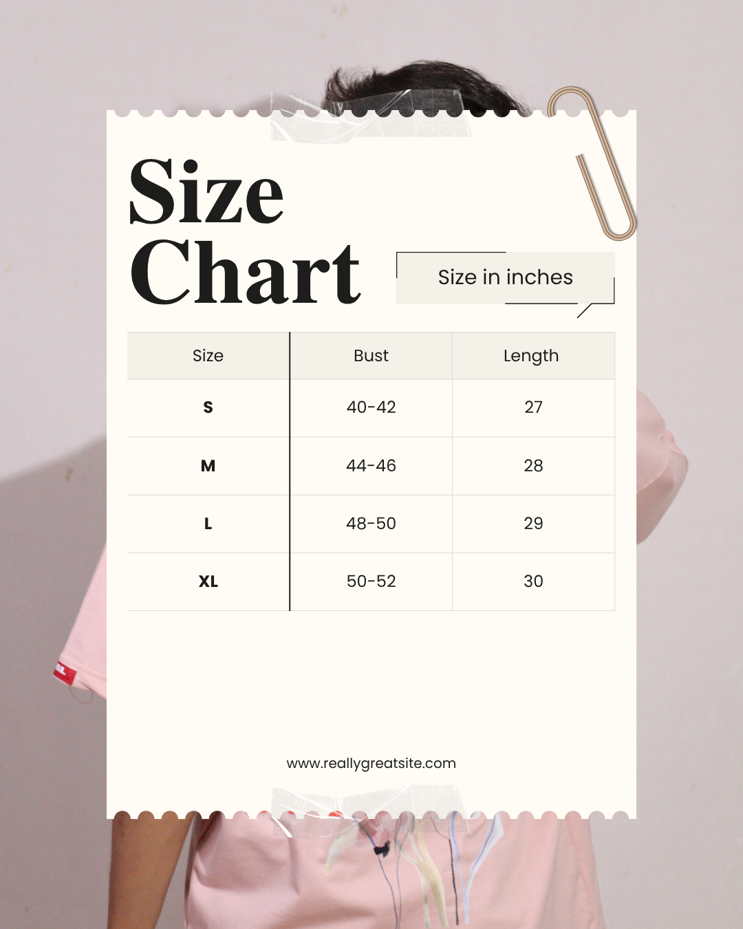 The "Feel Alive" Floral Tee Size Chart