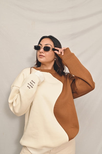 Good things are coming  dual coloured sweatshirt